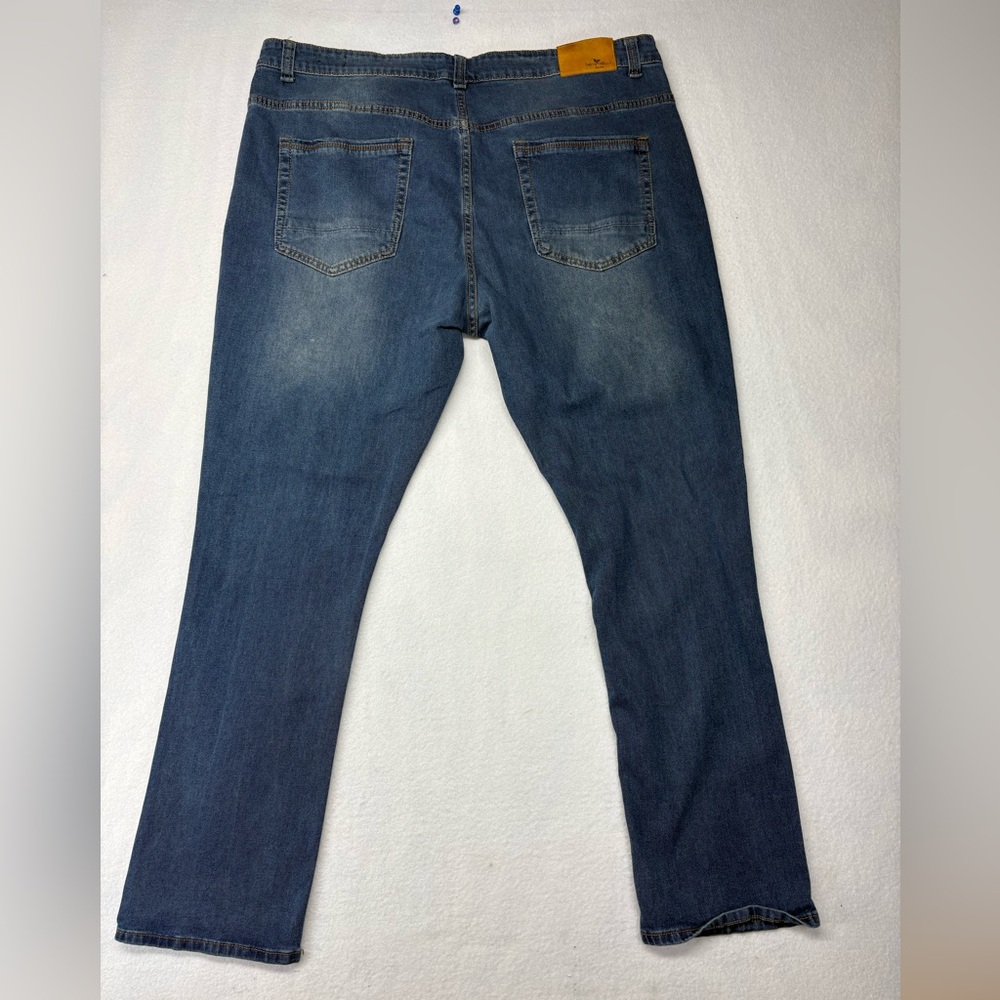 Mens Smith & Mills Stretch Denim Blue Jeans 44x32 Medium Wash EUC
